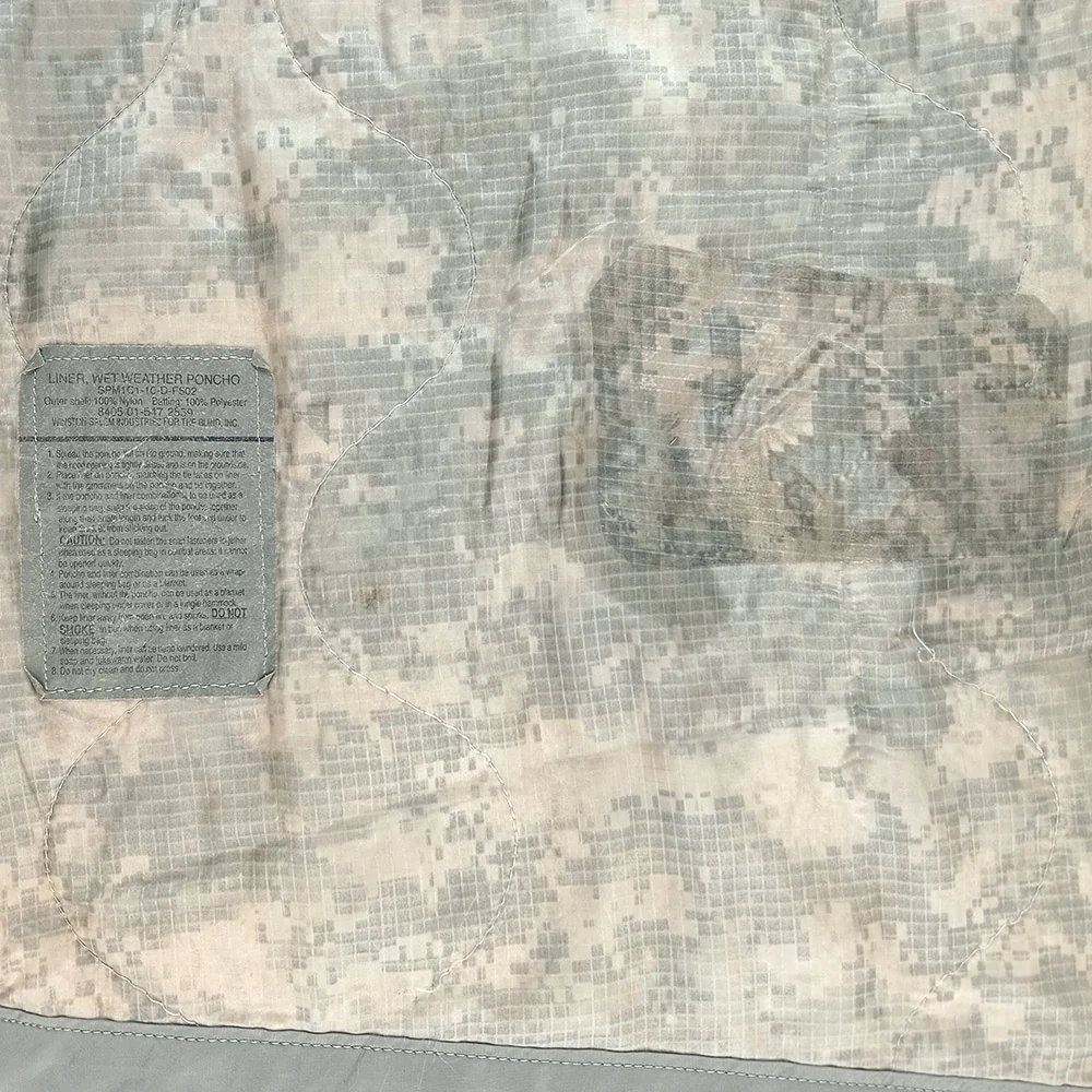 USGI ACU Poncho Liner - Value Grade