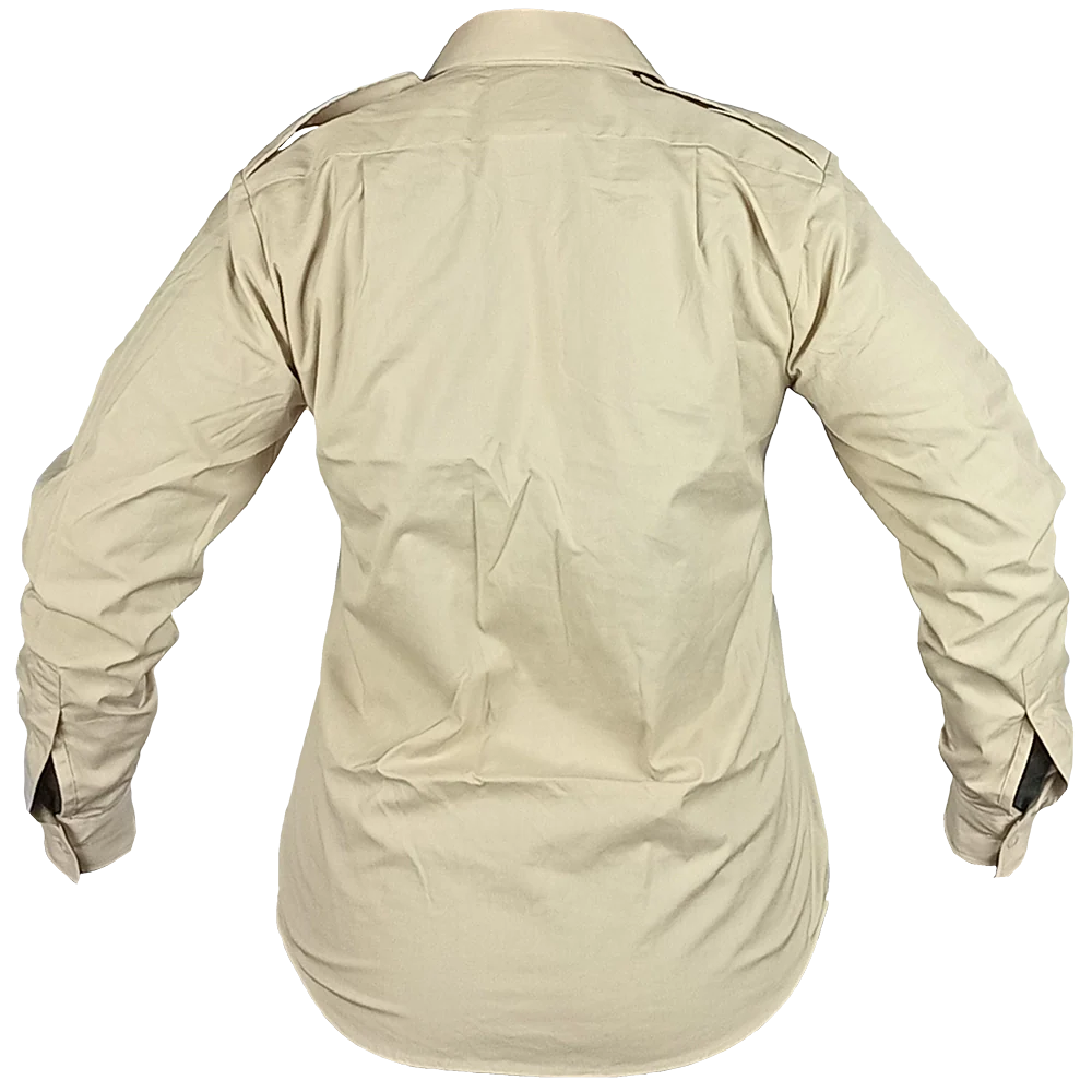 British Army Women's Long Sleeve Fawn Shirt