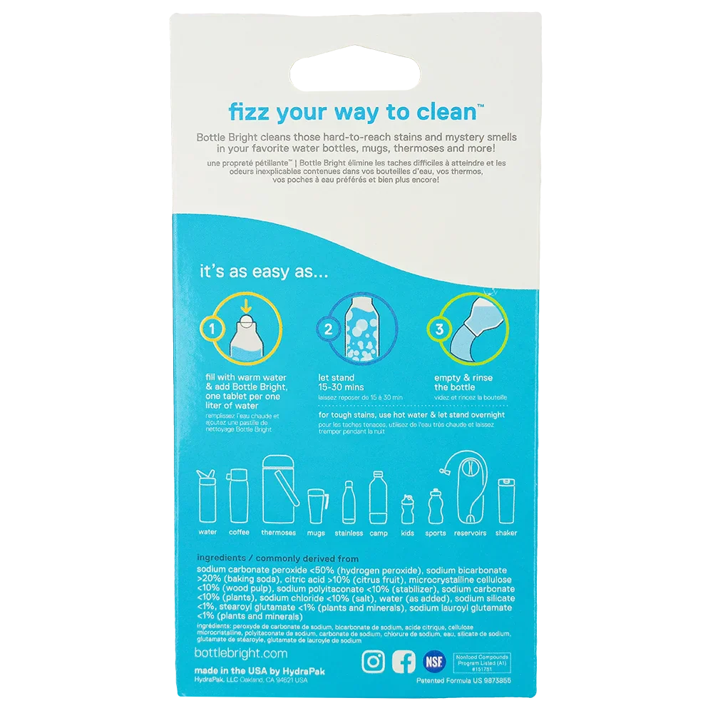 HydraPak Bottle Bright Cleaning Tablets
