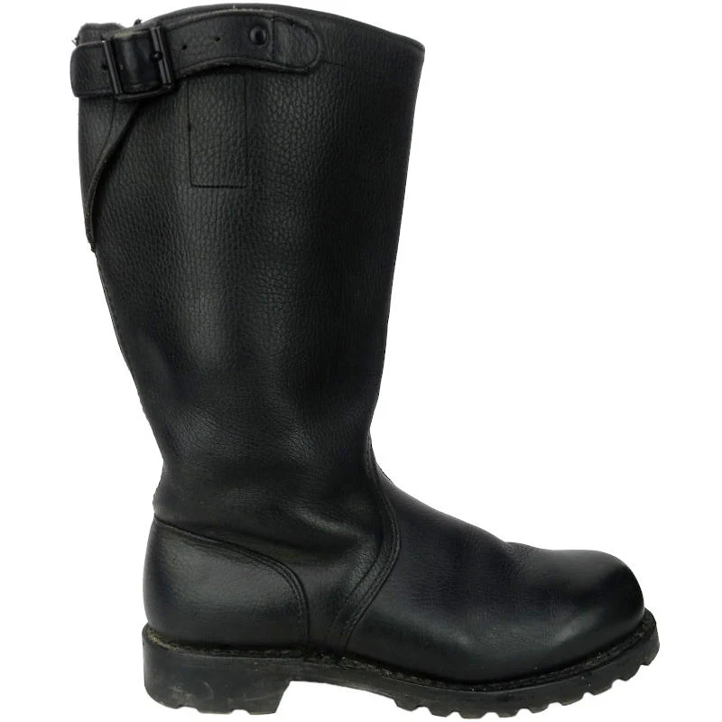 German Navy Leather Jackboots