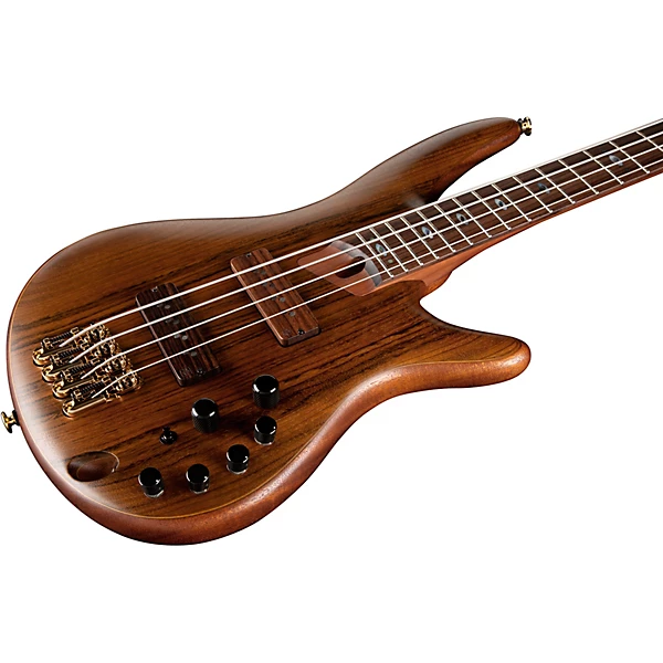 Ibanez Prestige SR5500 4 String Electric Bass Guitar Mocha Flat
