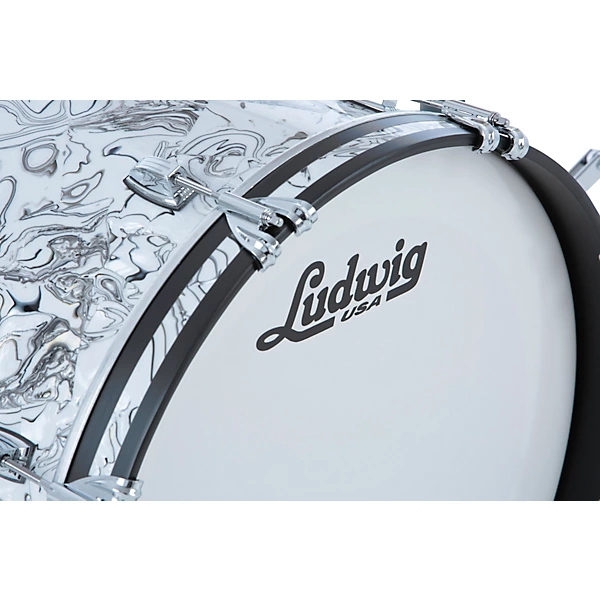 Classic Maple 3 Piece Fab Shell Pack With 22 Bass Drum White Mosaic