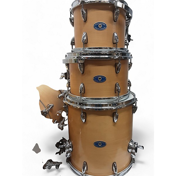 Used PRECISION DRUM CO 4 piece Maple Bop Kit Natural Drum Kit