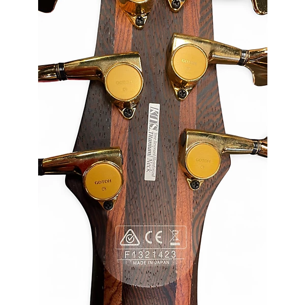 Used Ibanez PRESTIGE SR5006E Natural Electric Bass Guitar