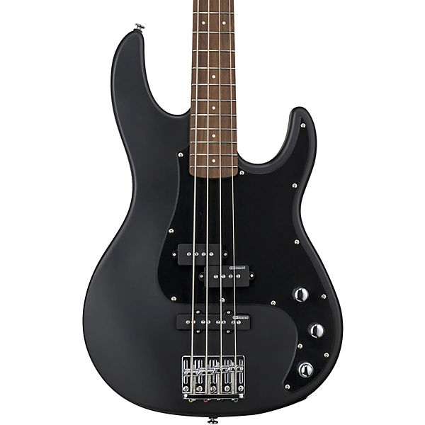 LTD AP 204 Electric Bass Guitar Satin Black Black Pickguard