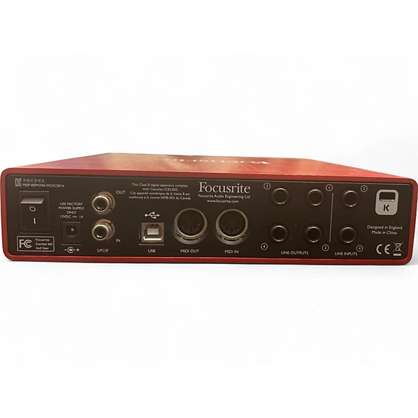 Focusrite Used Focusrite Scarlett 6i6 Gen 2 Audio Interface
