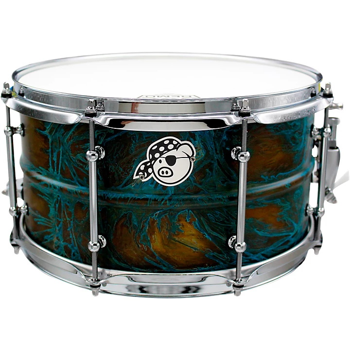 Brass Patina Snare Drum 7 x