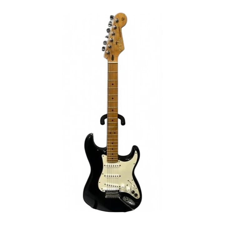 Used Fender Standard Roland Stratocaster Black Solid Body Electric Guitar