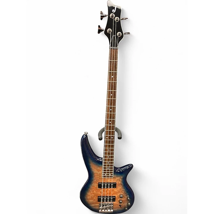 Jackosn Used Jackosn SBXQ IV Blue Burst Electric Bass Guitar.gc
