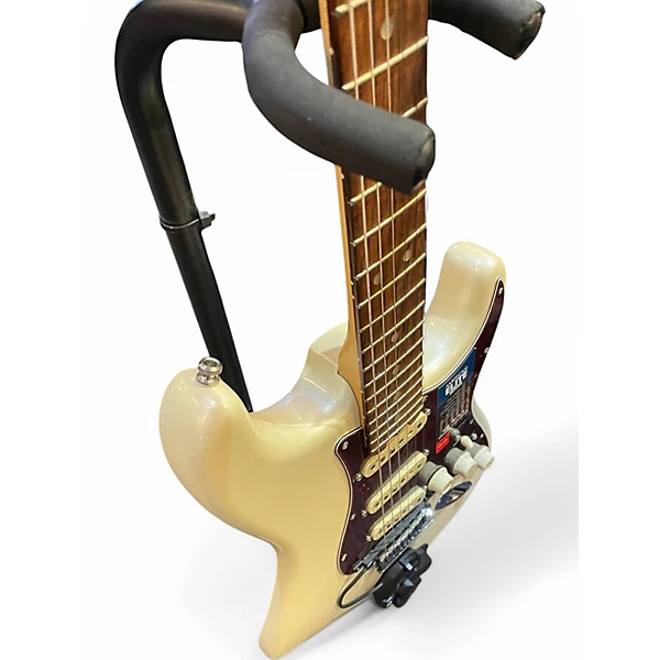 Used Fender American Elite Stratocaster Olympic Pearl Solid Body Electric Guitar