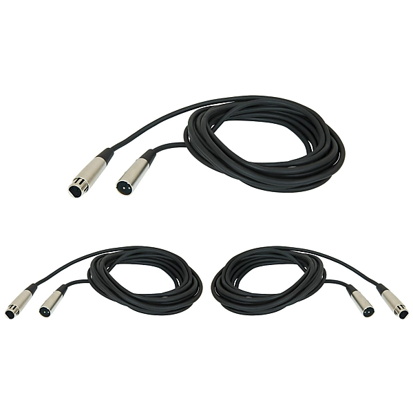 PRO20M XLR 20 Foot Microphone Cable 3 Pack 20 ft