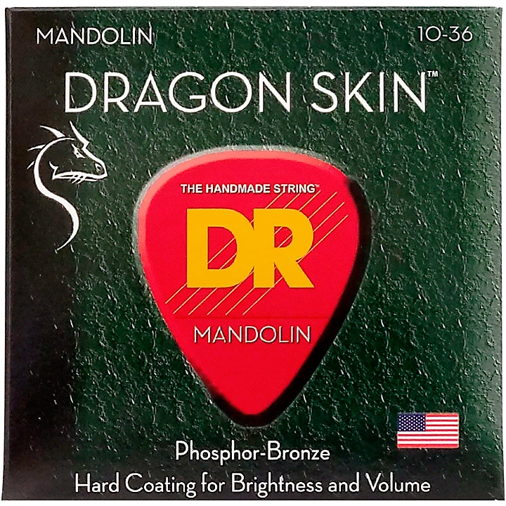 Dragon Skin Clear Coated Mandolin Strings 10