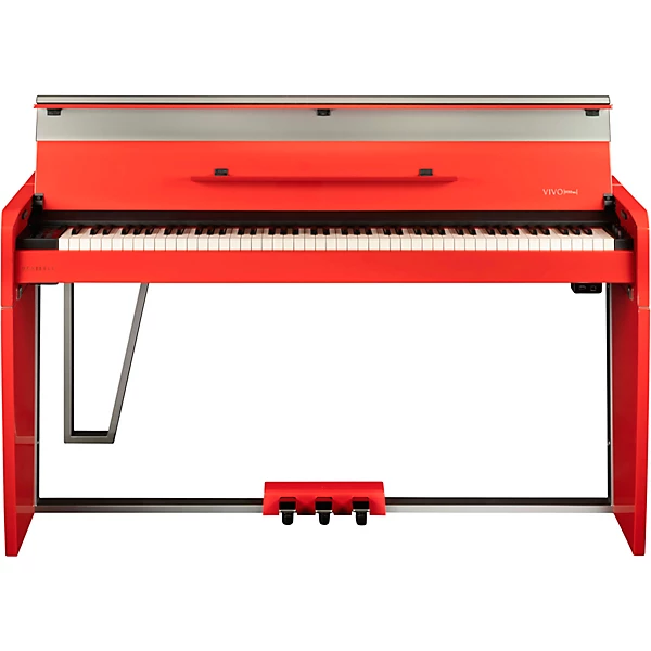 VIVO H10MG Digital Mini Grand Piano Polished Dark Red