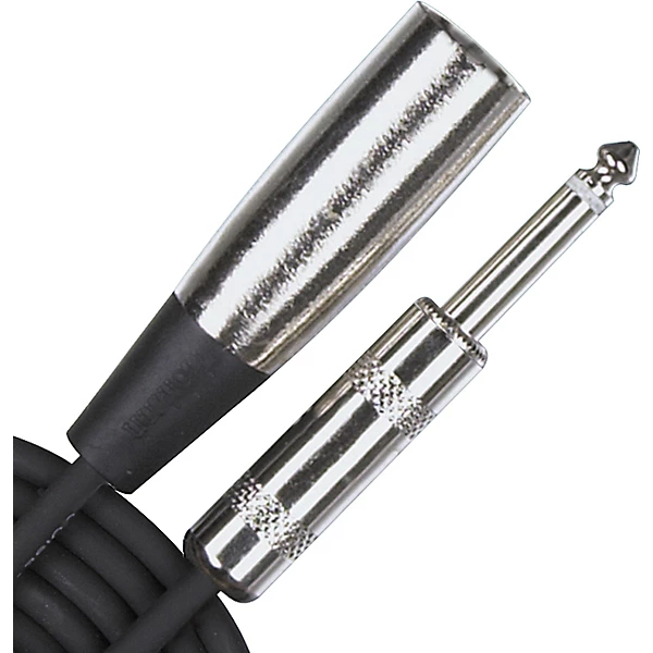 Hi Z 1 4 Male XLR Male Cable Black 10 ft