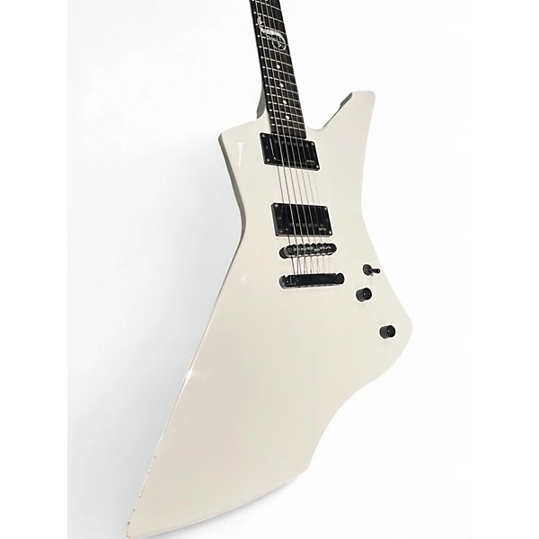 ESP Used ESP LTD Snakebyte Explorer Classic White Solid Body Electric Guitar.gc