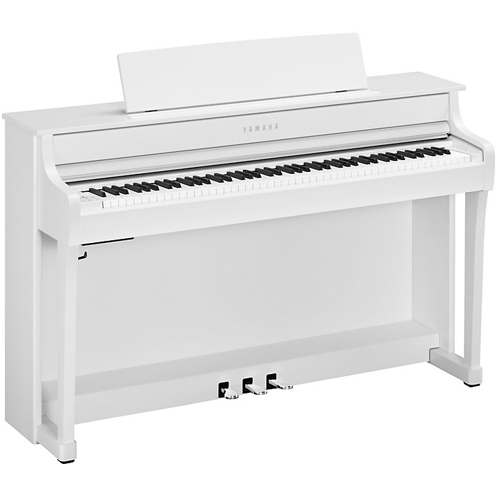 Yamaha Clavinova CLP 845 Console Digital Piano With Bench Level 2 Matte White