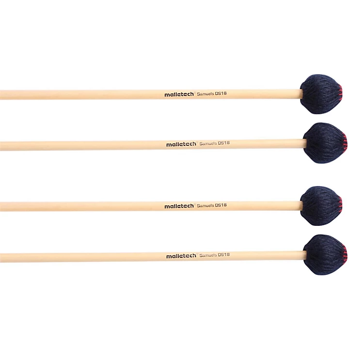 Samuels Vibraphone Mallets Set of 4 2 Matched Pairs Hard