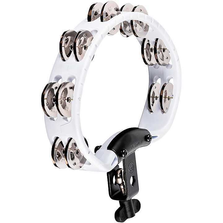Headliner Series Mountable Molded ABS Tambourine White
