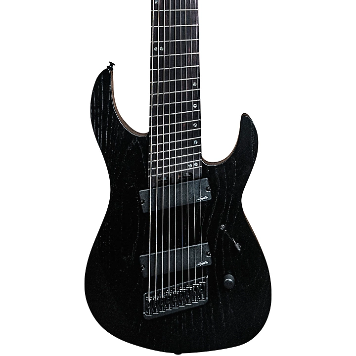 Ninja Performance Multi Scale 9 String Electric Guitar Satin Stealth Black