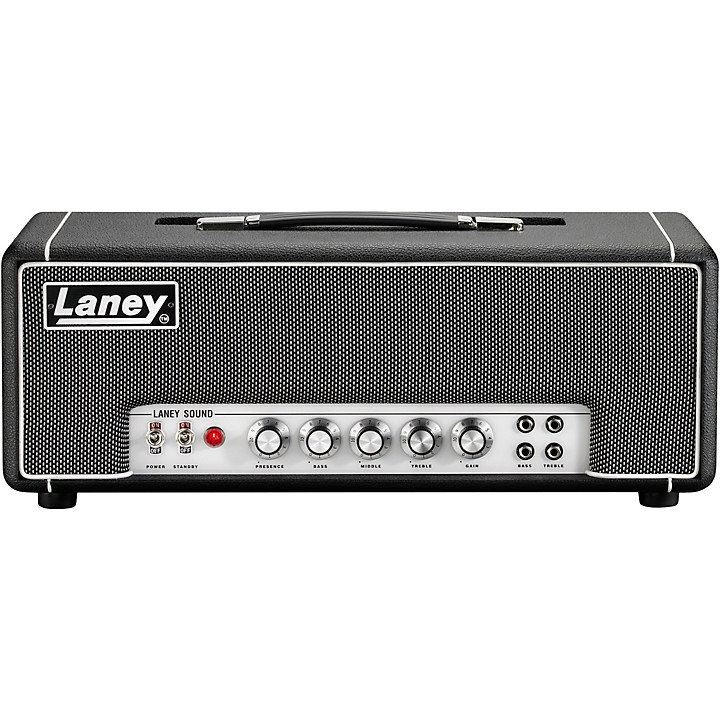 LA30BL 30W Tube Guitar Amp Head Black and Silver