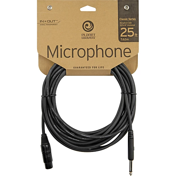 Classic Series XLR Female to 1 4 Mic Cable 25 ft