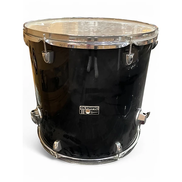 Premier Used Premier 5 Piece OLYMPIC Black Drum Kit.gc