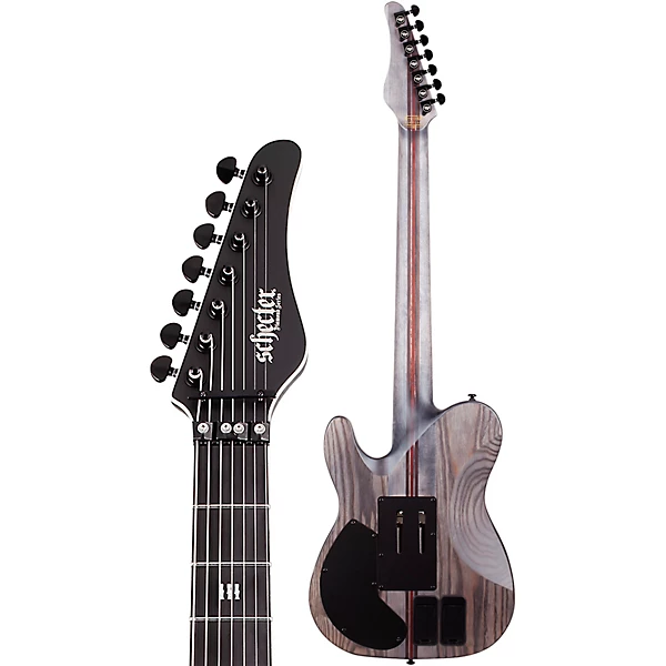 Schecter Guitar Research PT 7 FR S SLS Elite Evil Twin Electric Guitar Satin Black