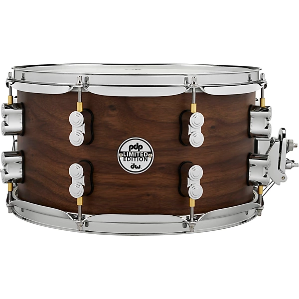 PDP by DW Concept Series Limited Edition 20 Ply Hybrid Walnut Maple Snare Drum 13 x 7 in. Satin Walnut