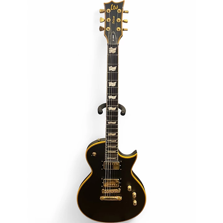 Used ESP LTD EC1000 Deluxe vintage black Solid Body Electric Guitar