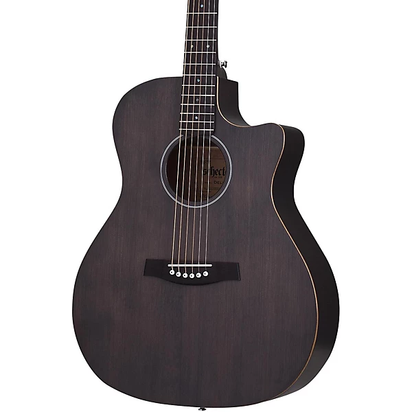 Deluxe Acoustic Guitar See Thru Black