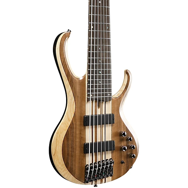 BTB747 7 String Electric Bass Guitar Low Gloss Natural