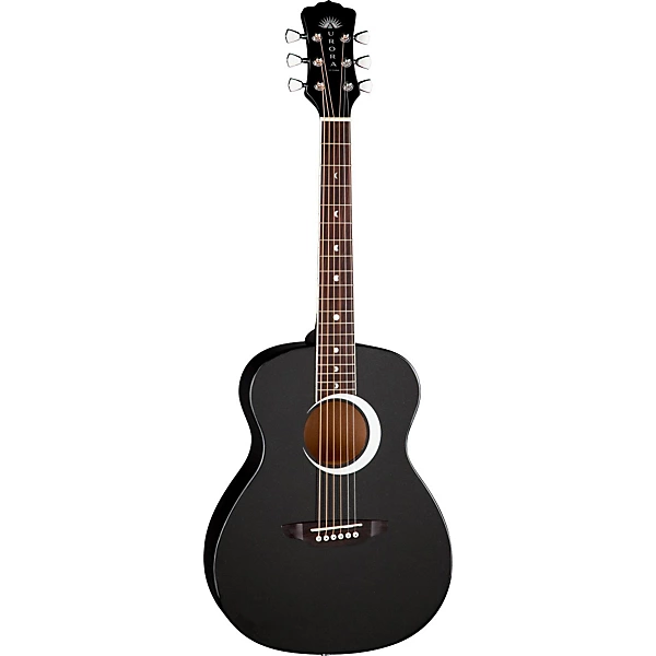 Luna Aurora Borealis 3/4 Size Acoustic Guitar Black Sparkle