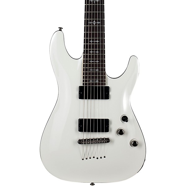 Demon 7 7 String Electric Guitar Vintage White
