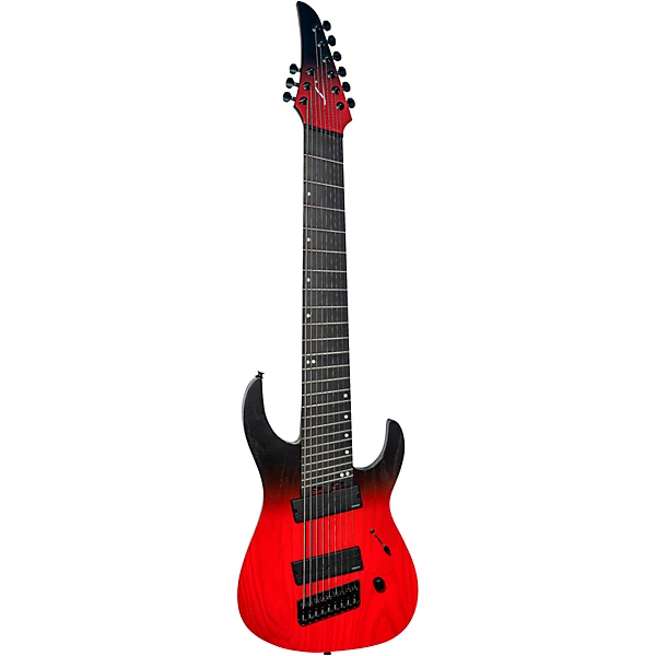 Legator Ninja 9 String Multi Scale Electric Guitar Crimson