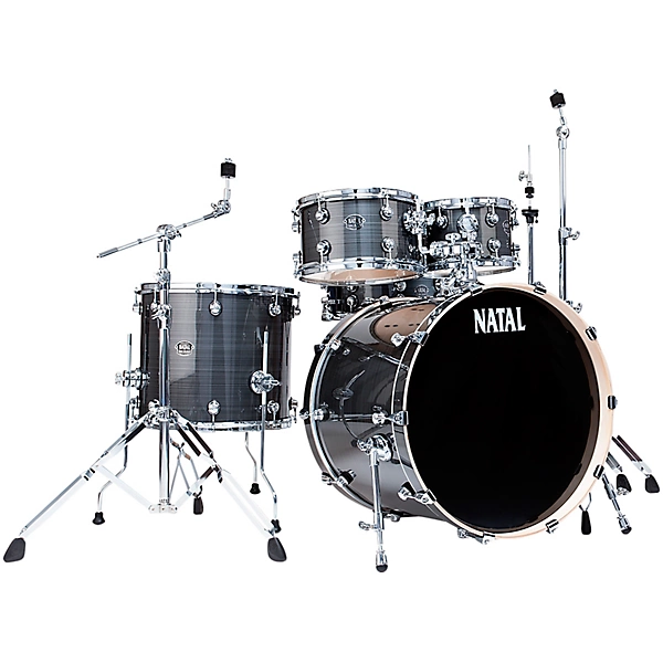 Natal Drums Arcadia UF22 5 Piece Drum Set with 22 in Bass Drum Level 1 Gray Strata K46641004001000.gc