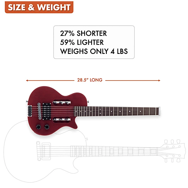 Traveler Guitar EG 1 Studio Electric Guitar Satin Red