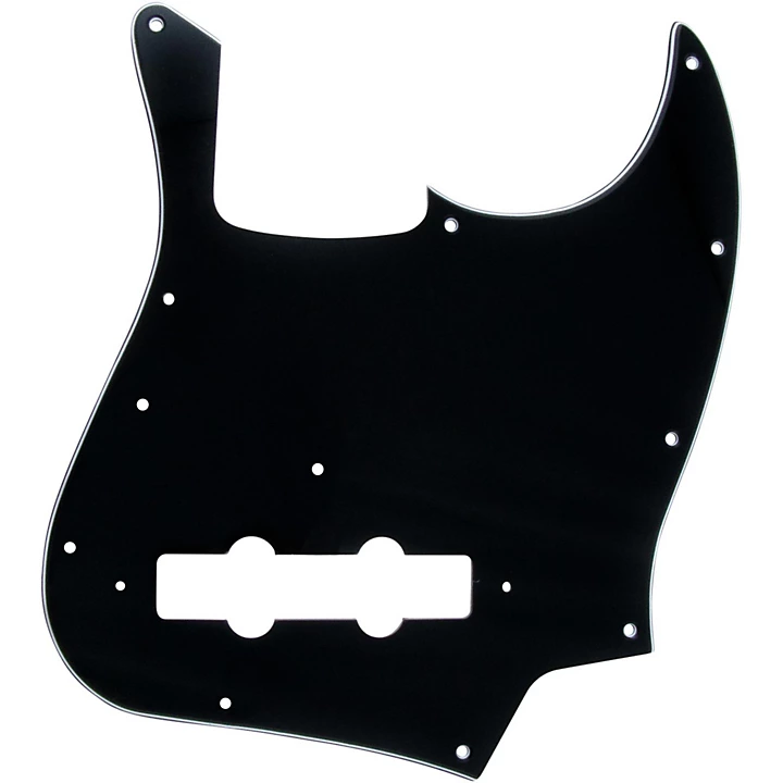 11 Hole Jazz Bass Pickguard Black