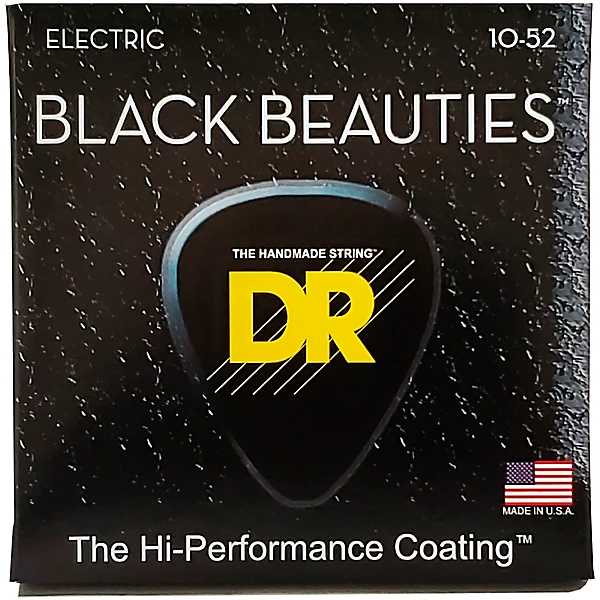 Black Beauties Coated Electric Strings Medium Heavy 10 52