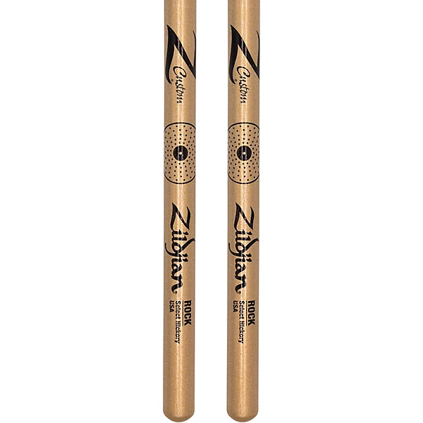 Limited Edition Z Custom Gold Chroma Drumsticks 5B Nylon