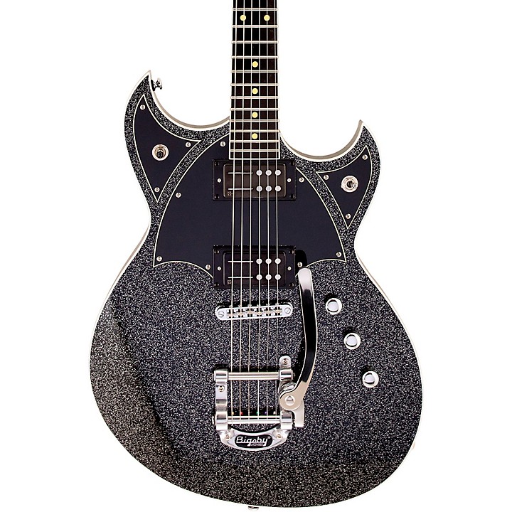 Reverend Reeves Gabrels Spacehawk Electric Guitar Black Sparkle