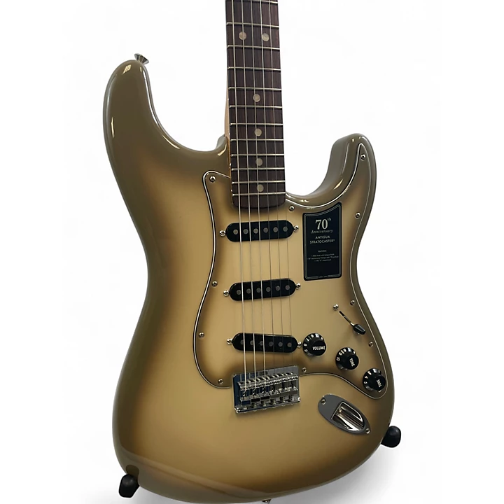 Used Fender 70TH ANNIVERSARY VINTERA II STRATOCASTER Antigua Solid Body Electric Guitar