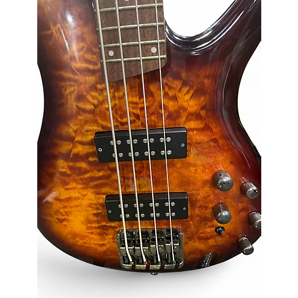 Used Ibanez SR400EQM 2 Color Sunburst Electric Bass Guitar