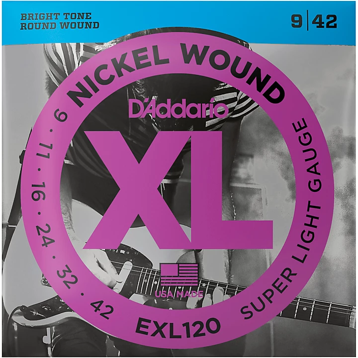 EXL120 Nickel Super Light Electric Guitar Strings Single Pack