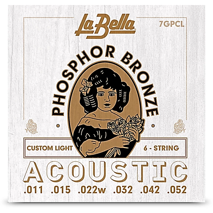 7GPCL Phosphor Bronze Custom Light Acoustic Guitar Strings