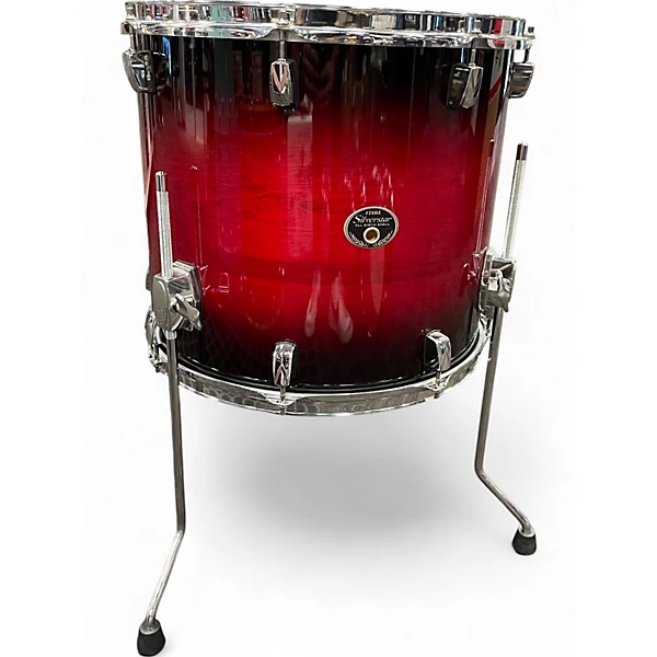 TAMA Used TAMA 5 Piece Silverstar Red to Black Fade Drum Kit.gc