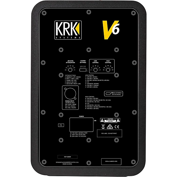 KRK V6 6in Studio Monitor with Kevlar Drivers Level 1 J46760004000000.gc