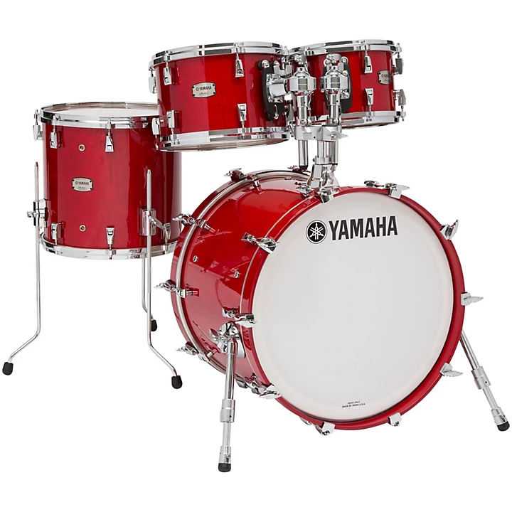 Absolute Hybrid Maple 4 Piece Shell Pack with 20 Bass Drum Red Autumn