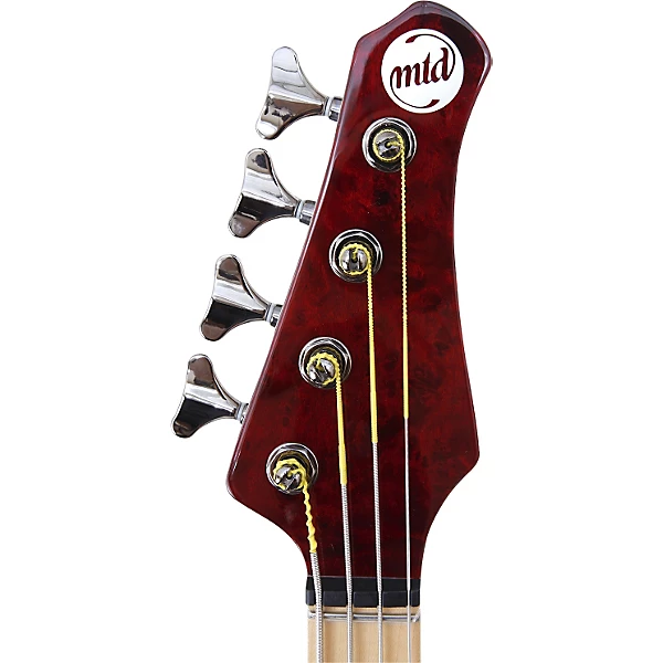 MTD Kingston KZ Electric Bass Guitar Transparent Cherry Maple