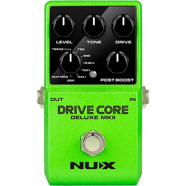 NUX Drive Core Deluxe MKII Overdrive Effects Pedal Green
