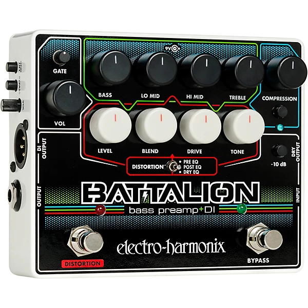 Electro Harmonix Battalion Bass Preamp and DI Pedal